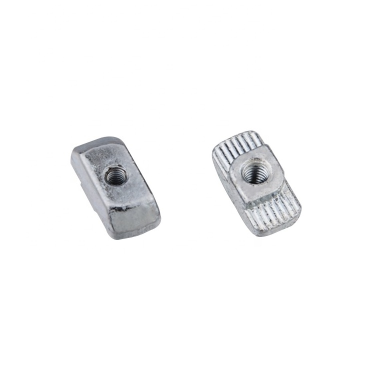 Nut 2D10.AA.01 High quality Zinc plated steel T slot nut for aluminum profile slot 8 slide hammer nut