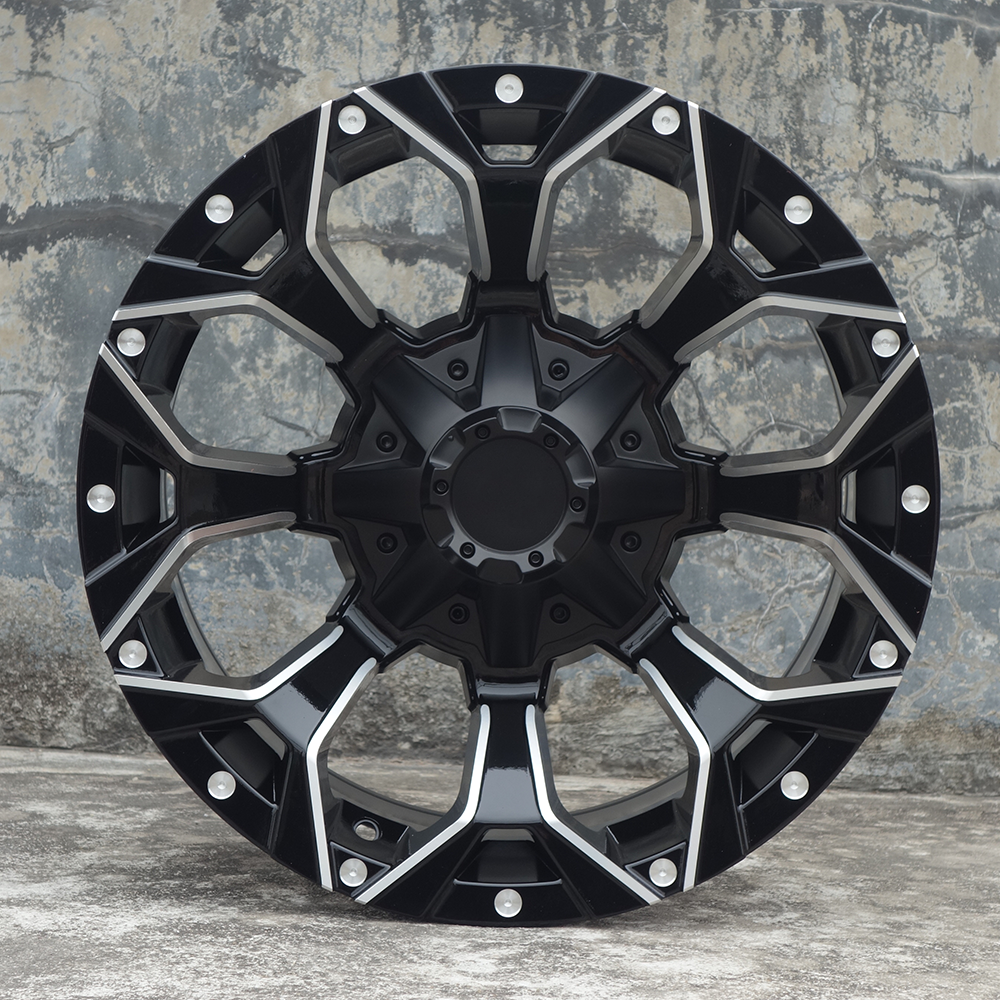 Factory price 17 inch offroad wheels 4x4 pickup truck rims 5/6 hole 5x127 6x139.7 wheel mags