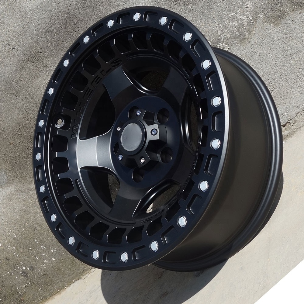 17inch 6x139.7 negative offset Beadlock wheel rims 5/6 hole off-road wheels pcd 165.1 5x127 mags