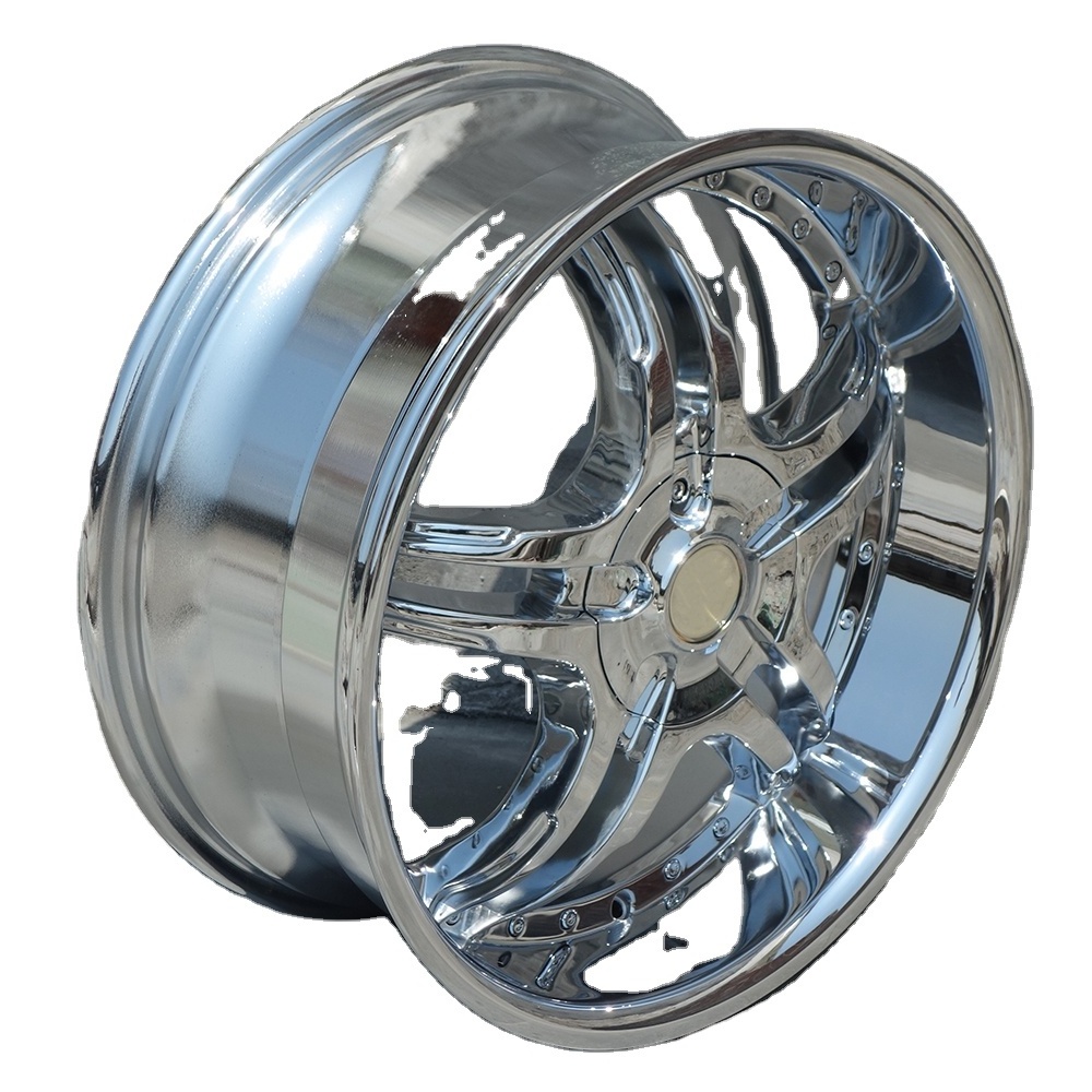 off road 20inch alloy wheel 5x127 6x139 7 Deep Dish Five Spoke chrome wheel rims 5x114.3