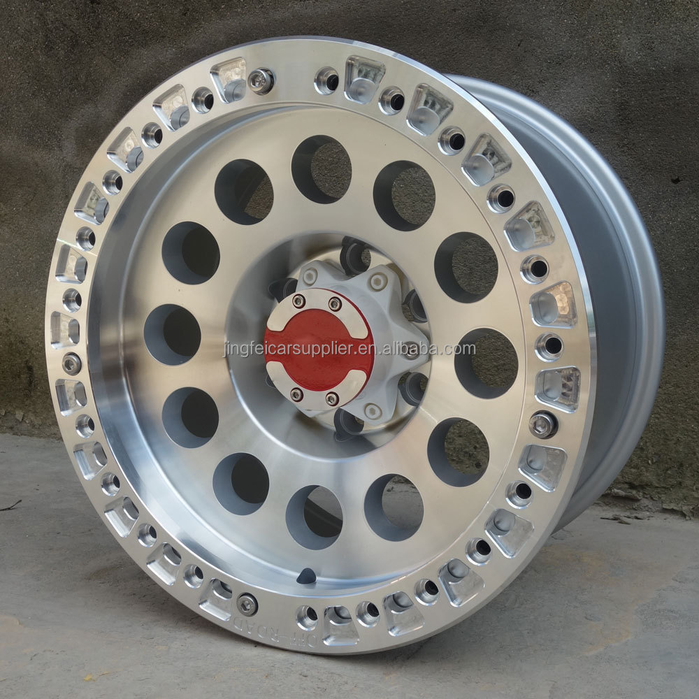 17inch 6x139.7 negative offset Beadlock wheel rims 5/6 hole off-road wheels pcd 165.1 5x127 mags