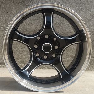 Factory Direct 15" White Line Aluminum Wheels 4x100/114.3 Star Pentagon Wheels 7J ET35