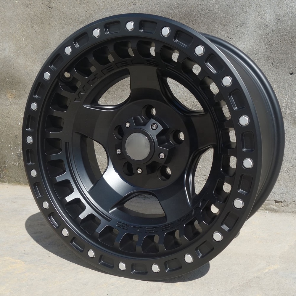 17inch 6x139.7 negative offset Beadlock wheel rims 5/6 hole off-road wheels pcd 165.1 5x127 mags