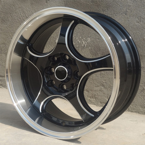 15" White Line Aluminum Wheels 4x100/114.3 Star Pentagon Wheels 7J ET35