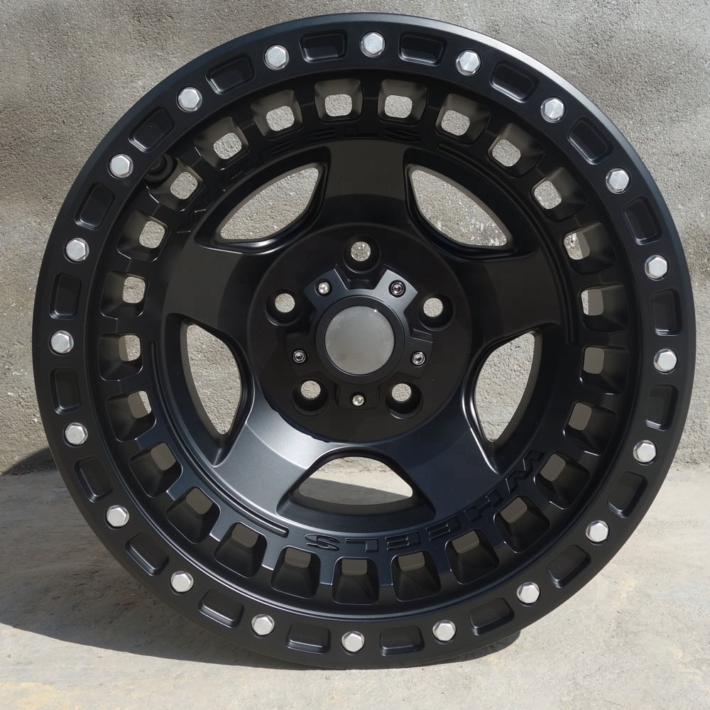 17inch 6x139.7 negative offset Beadlock wheel rims 5/6 hole off-road wheels pcd 165.1 5x127 mags