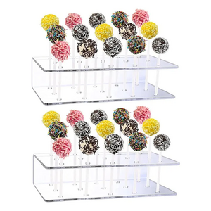 Creative Candy Box Cake Pop Acrylic Lollipop Holder 15 Hole Clear Acrylic Cake Pop Stand Display For Weddings Baby Showers