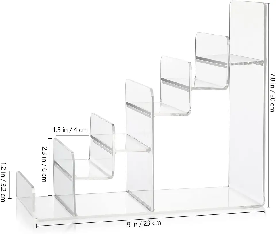 Top grade factory display stand  Acrylic sunglasses shelves purse stand wallet display rack