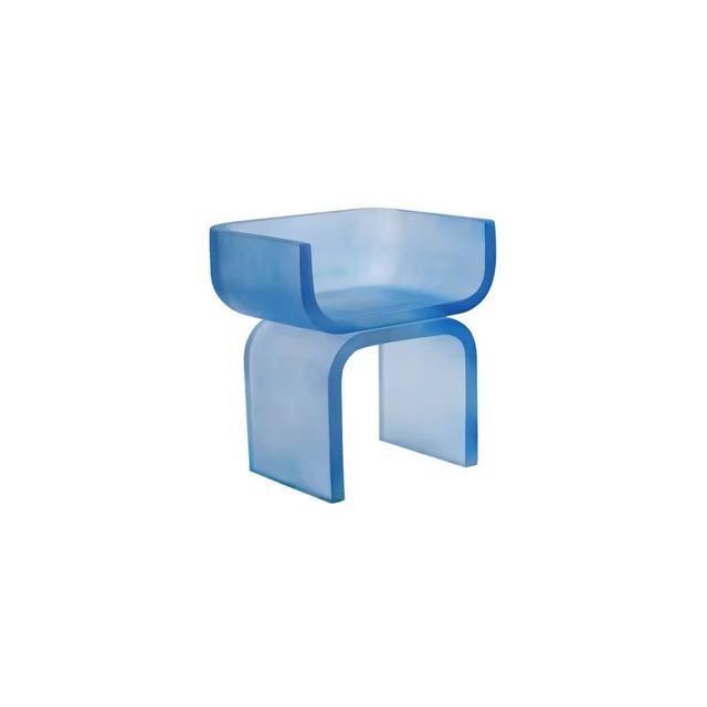 2023 New Design Unique Acrylic Living Room Stool Chair High Quality Acrylic Modern Luxury Fancy Chair