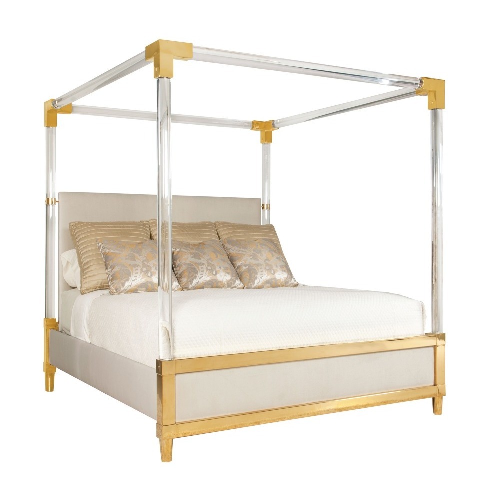 Latest Double Bed Designs Hotel King/Queen Size Sleeping Bed Acrylic Bed Frame