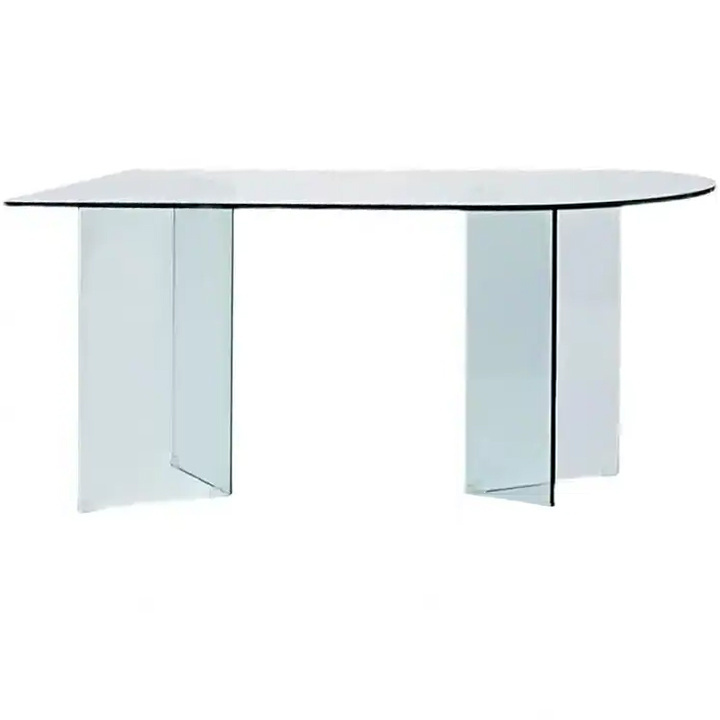 Factory made Chic design black blue custom color acrylic dining table dining desk living room furniture