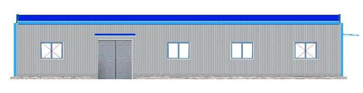 27.5Mx10.5Mx5.0M Prefab Steel Structure Building Warehouse Workshop