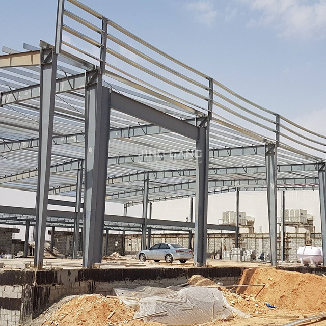 Pre Built Metal Warehouse Prefab Long Span Light Weight Metal Steel Structure Building Steel Roofing Truss