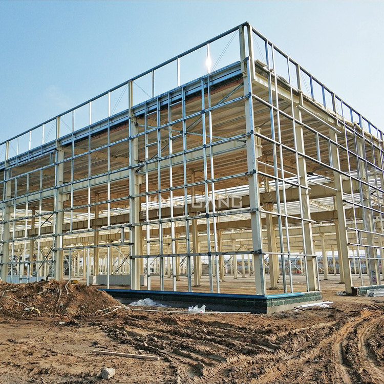 Prefabricated Gauge Structure Framing/Metal Building Iron Metal Steel Frame House Light Steel Structure