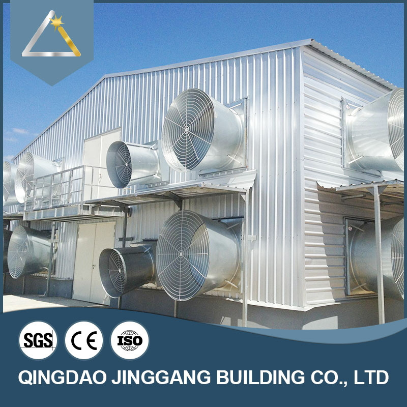 Fabricated Prefabricated Barn Poultry Chicken Steel Structure Farm Animal House High Quality Shed