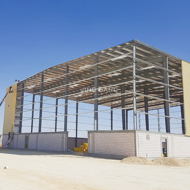 Steel Structure Large Span Metal Building Material Construction for Warehouse Workshop Hangar Garage Aircraft