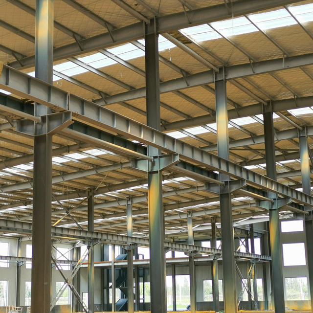 High Rise Construction Qingdao Prefabricated Warehouse Prefab Workshop Building Steel Structure