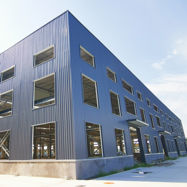 High Rise Construction Qingdao Prefabricated Warehouse Prefab Workshop Building Steel Structure