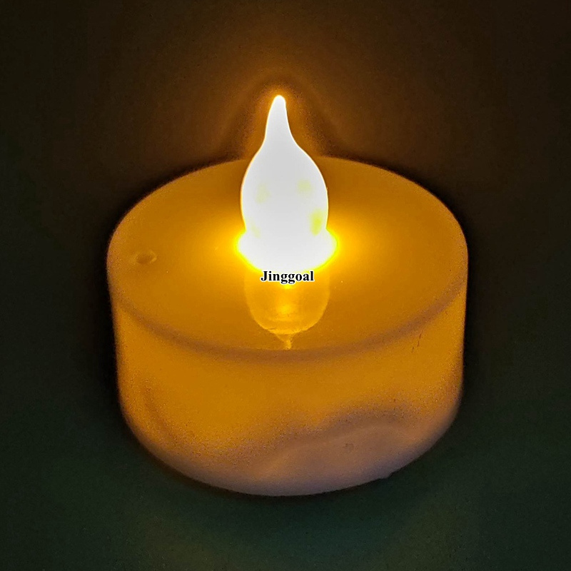 Blow control and Sound sensitive ON OFF battery operated tealight flameless LED tea candle light