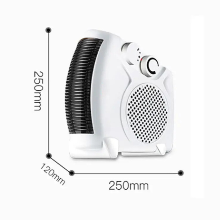 1500W 2000W Electric Low Energy Space Heater Portable Room Heater with Low Noise adjustable thermostat desktop white Fan heater