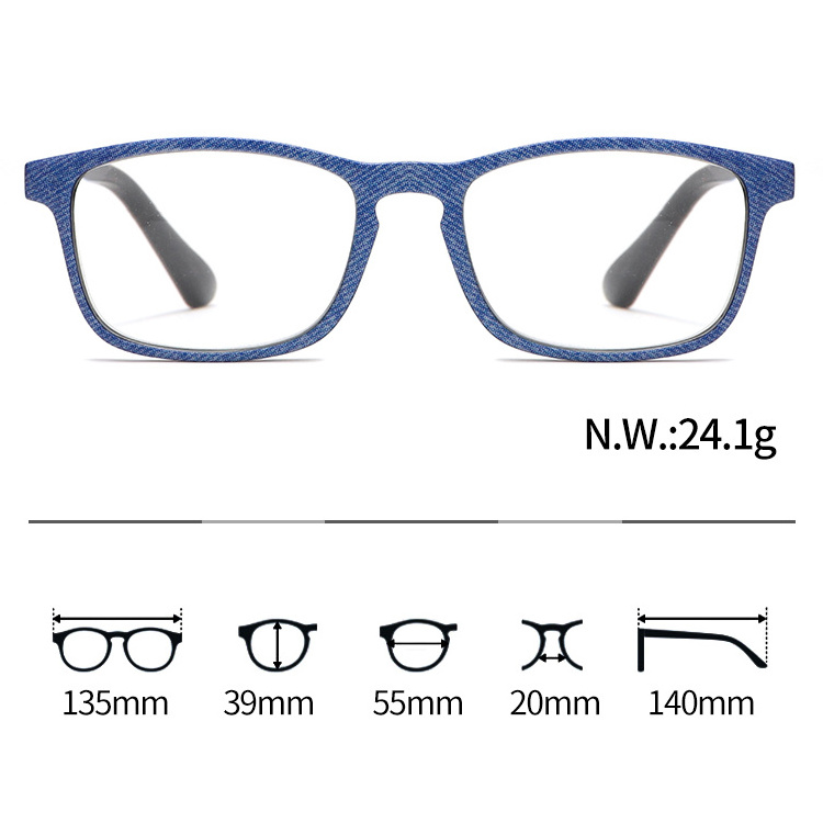 Anti Blue Light Magnetic Reading Presbyopia Glasses Reading Glasses Men Factory New 2023 Square Blue