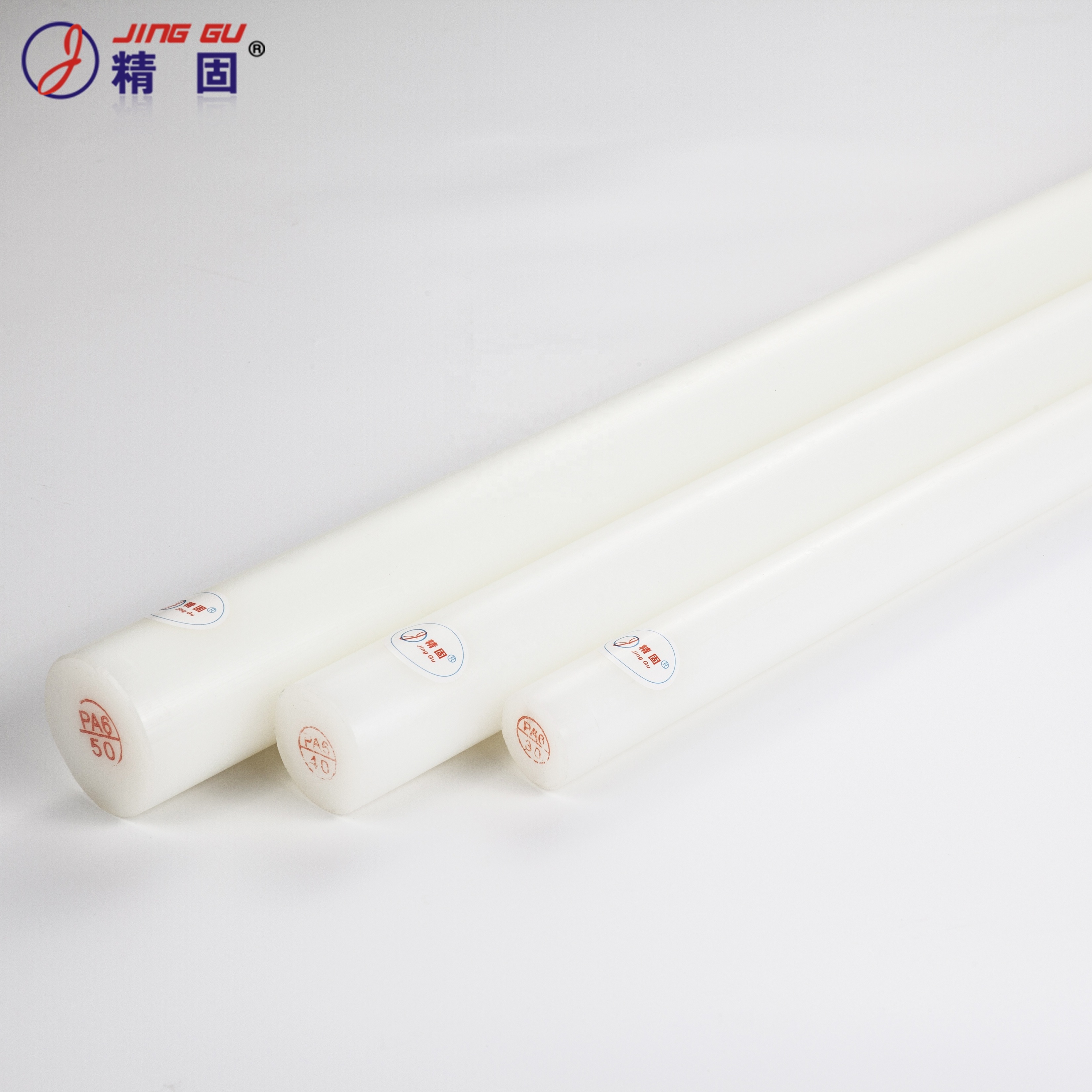 Extruded Solid White Nylon 6 Rod Stock 60mmx1000mm