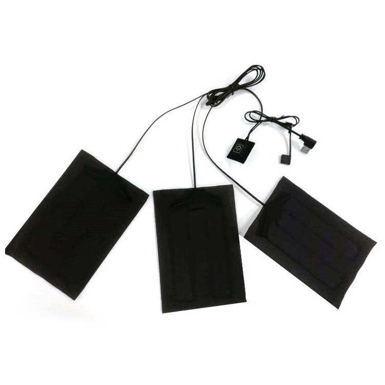 Fast Heating Heater Heating Sheet Element Washable Battery Powered Heating Pad For Winter Clothes