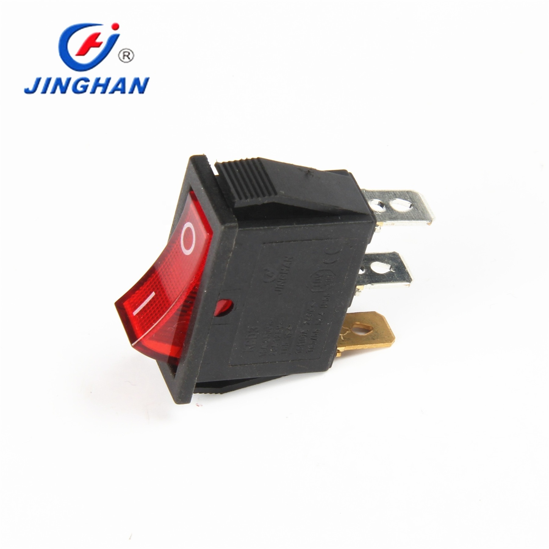 Mounting Hole Size 28MM*10.5MM Rocker Switch T85 1E4 KCD3 16A 2 Position Rocker Switch 2Pins