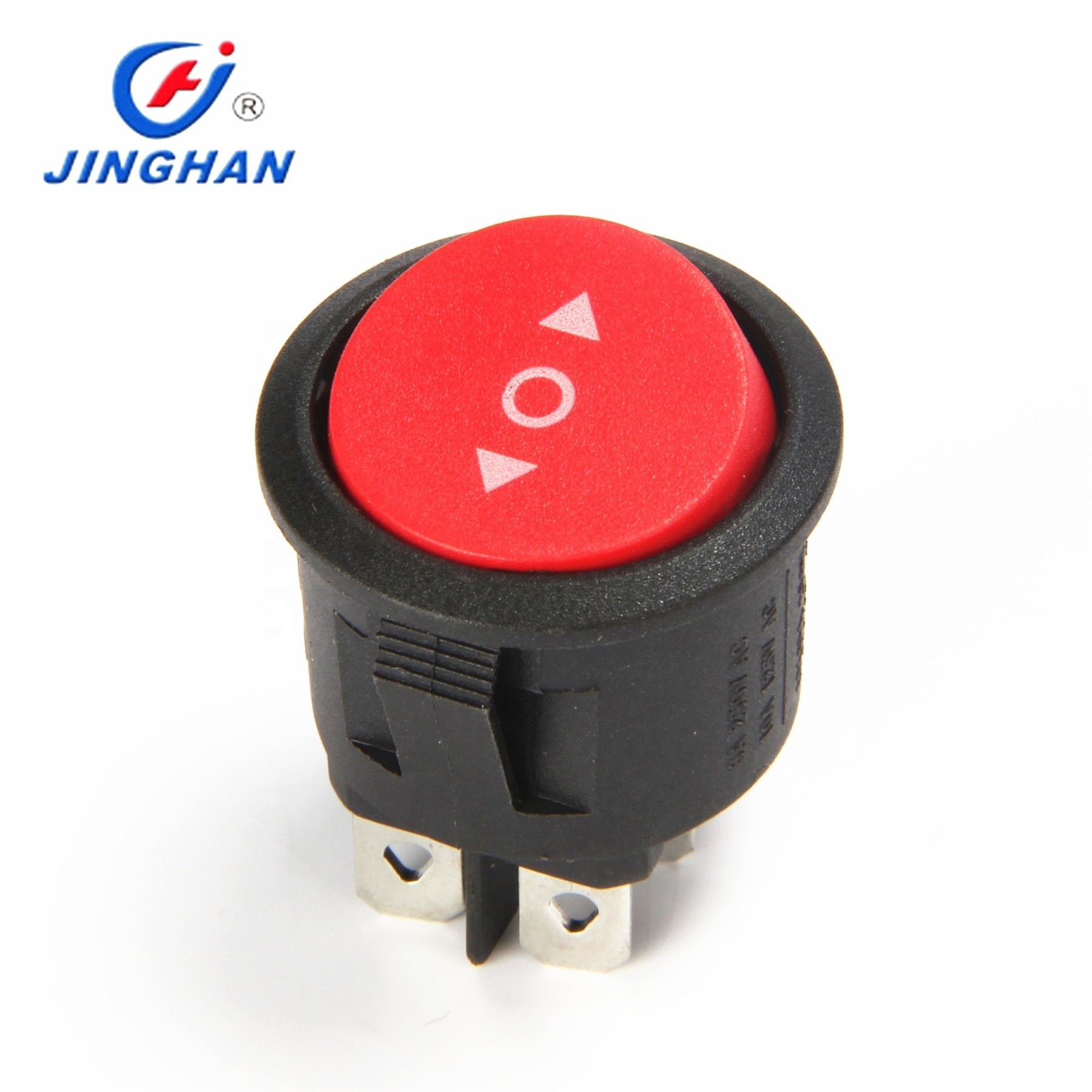 JINGHAN Dia 22mm 6 pin ON-OFF 6a 250v 10a 125v DPST round rocker switch t105 55