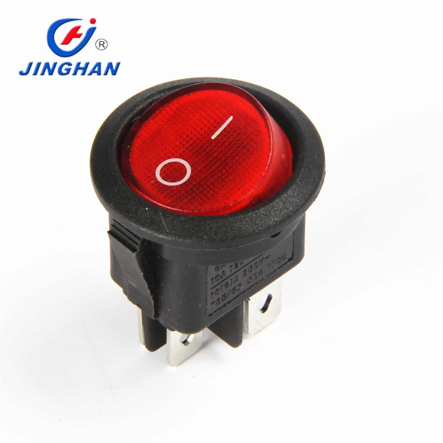 KCD1 waterproof IP67 round rocker switch t85 4 pins 12v LED on/off switch t125