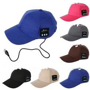 Wholesale LED Luminous Cap USB Charging Bluetooth Music Baseball Hat for Outdoor Sport