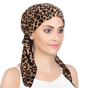 Wholesale African National Style Curved  Tail Caps Muslim Baotou Calico Pullover Cap