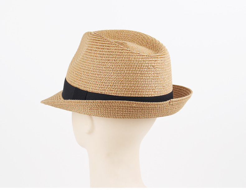 Wholesale customization fashion men straw fedora personalized straw hat straw cowboy hats