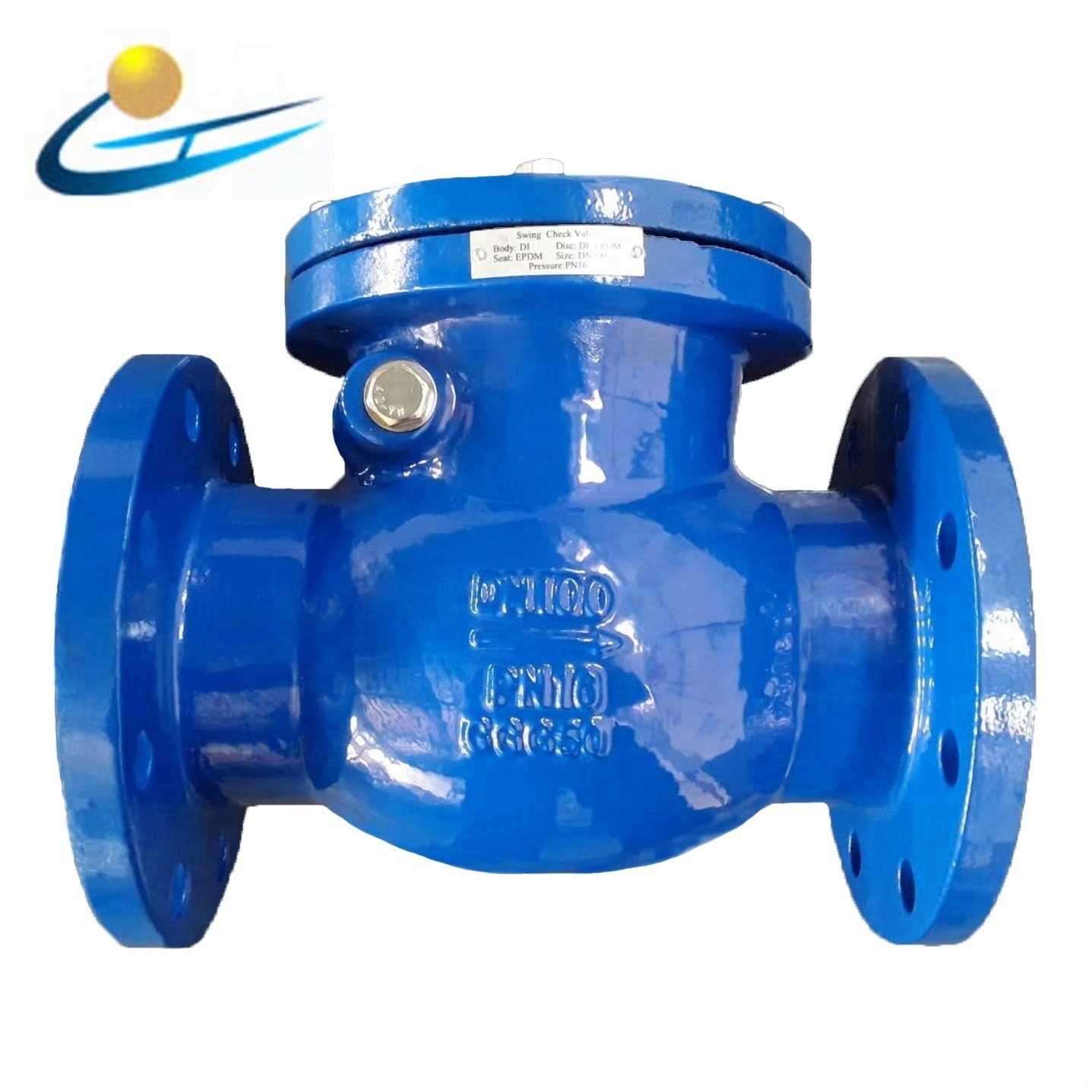 you pornd check valve cast iron ductile iron flange swing check valve