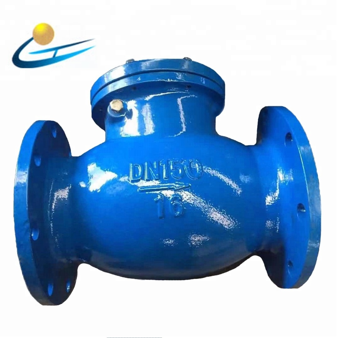 you pornd check valve cast iron ductile iron flange swing check valve