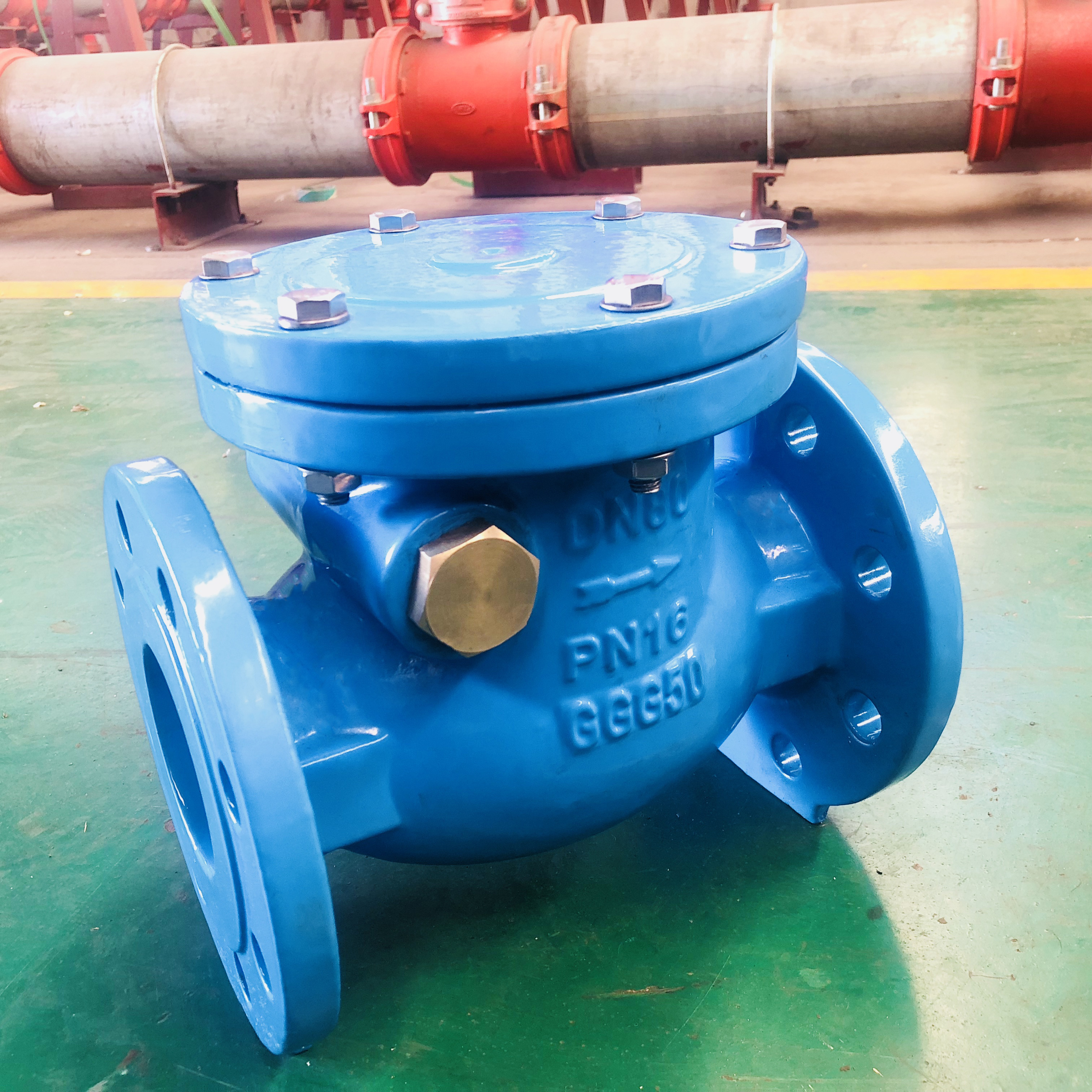 Ductile Cast Iron Double Flanged Brass Seat Swing Check Valve Non Return Check valve