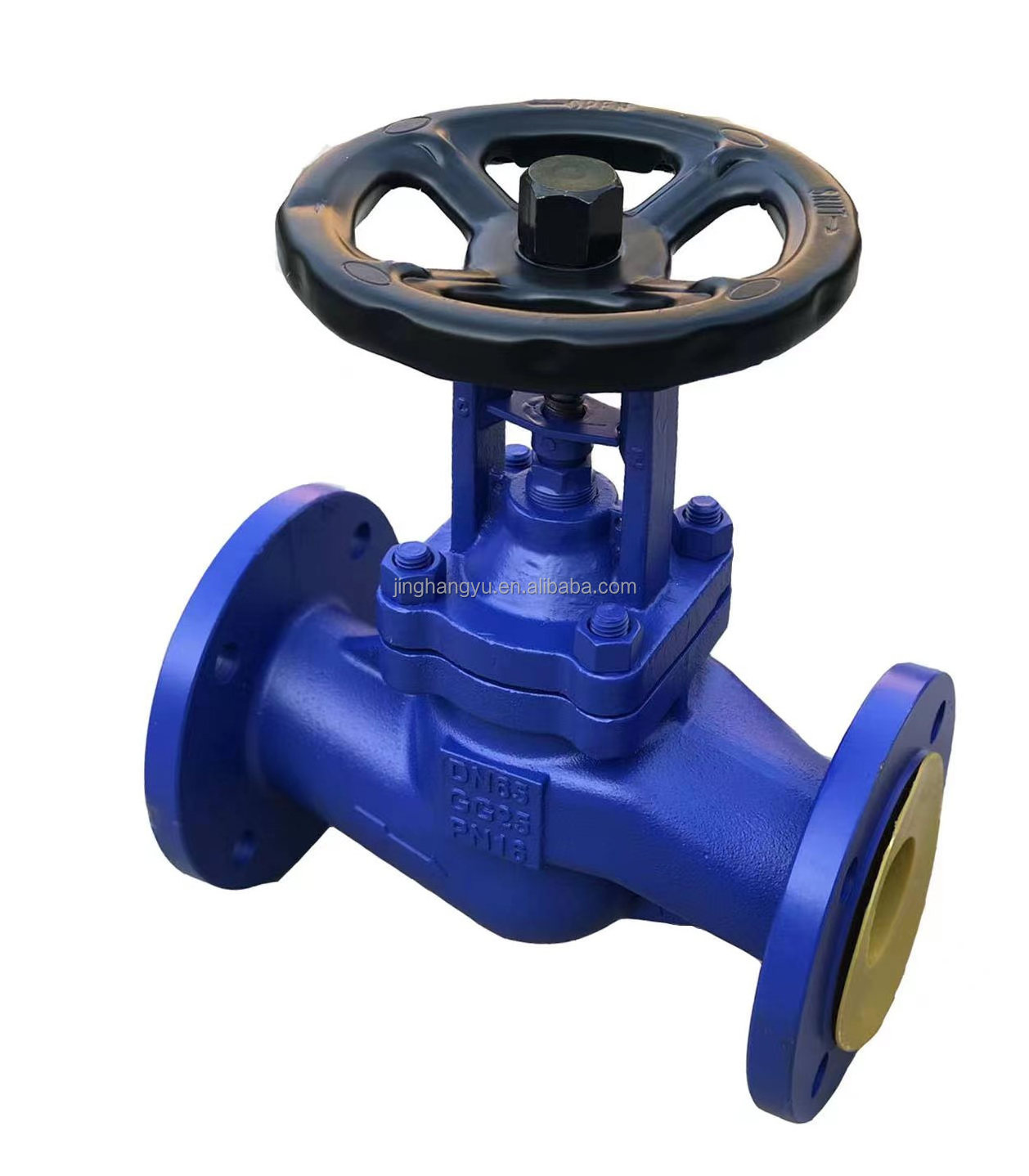 Specialized production High quality cast iron flange end bellow seal globe valve