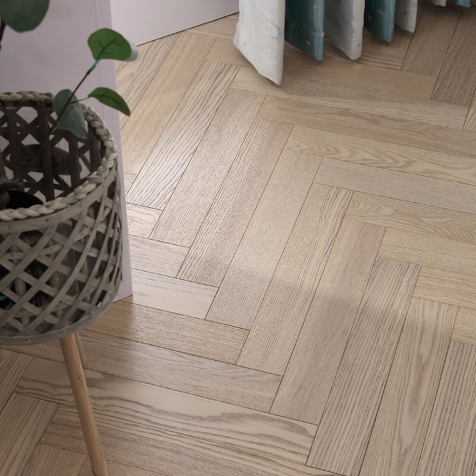 Apolloxy chevron flooring Oak Herringbone Parquet Wood Flooring Solid Hardwood Engineered Flooring