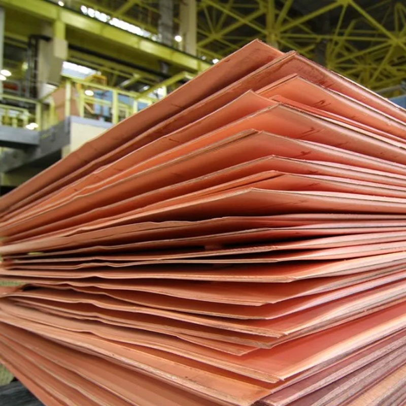 High Purity 99.99% C10100 C12500 T1 T2 Copper Sheet Copper Cathode Plate Price 99.999% Copper Cathode Pure Sheet For Sale