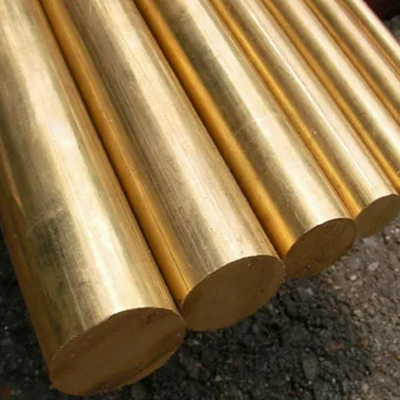 China Factory 99.99% Pure Copper C1100 T2 Brass Round Bar Copper Bar Price Per KG