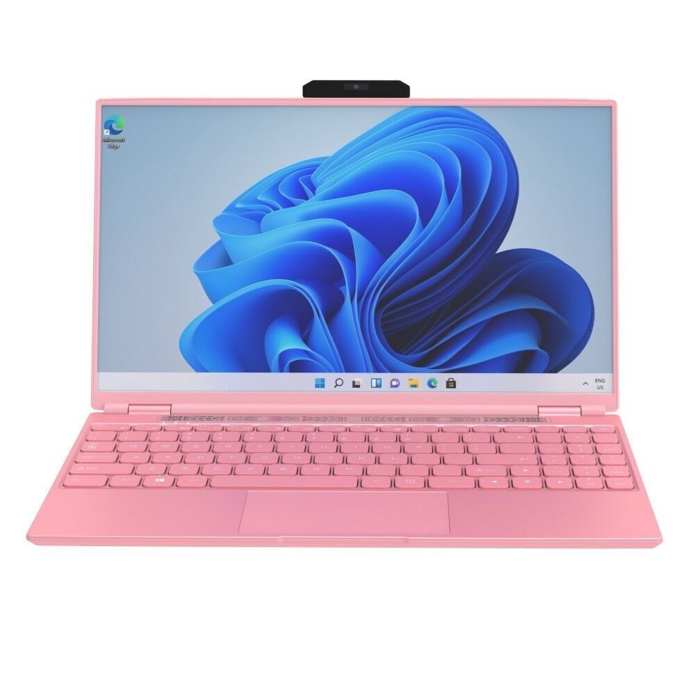 Pink Intel Celeron N5105 Laptop 16GB RAM 128GB SSD 15.6