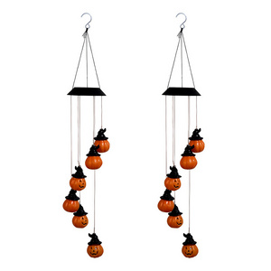 Halloween Outdoor LED Solar Wind Chime String Lights For Garden