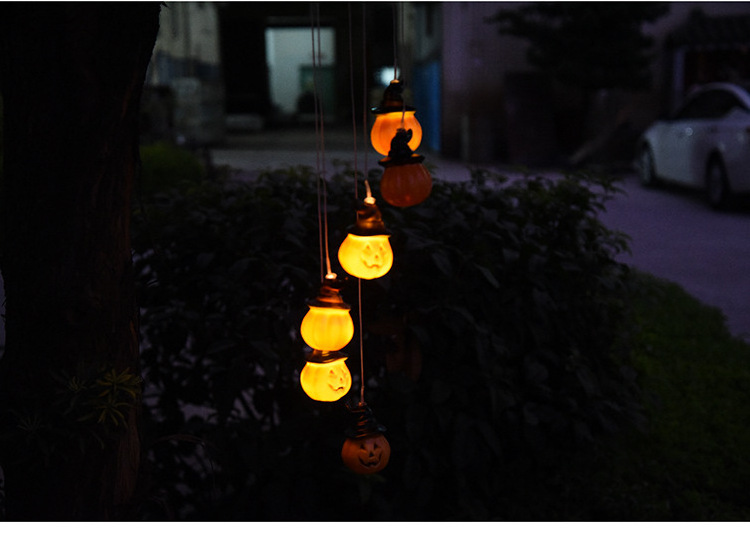 Halloween Outdoor LED Solar Wind Chime String Lights For Garden