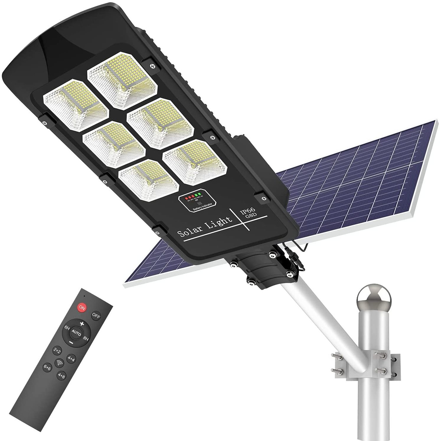 500W Waterproof Solar Street Light Outdoor High Lumen Solar Flood Light Motion Sensor With Remote Control Solar Security Light