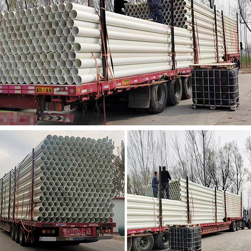 Large diameter insulation grp line winding pultruded fiberglass tube hollow frp pipe