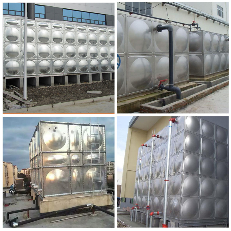 Large capacity square welded type ss 304 1000 2000 3000 4000 liter stainless steel water tank