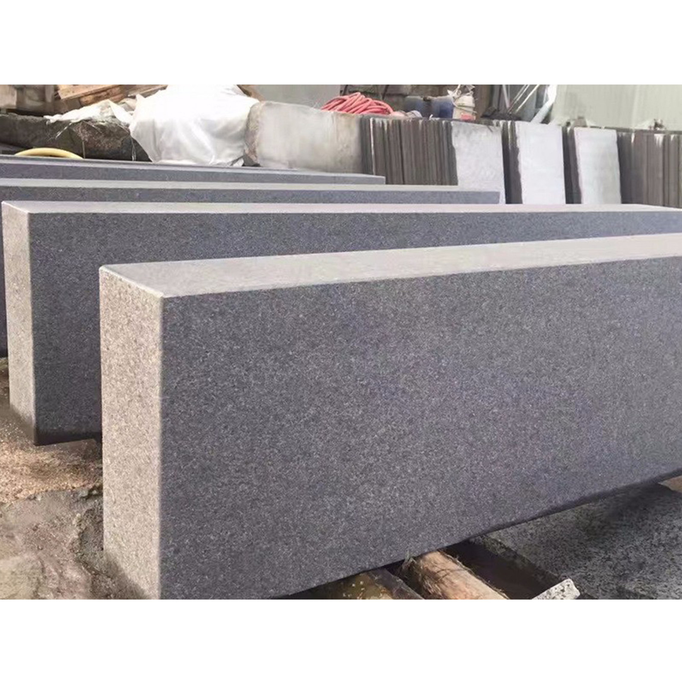 Granite Tile 60 X 60 1cm Step Stone Stair Block Black Grey Paving Stone Granite G603 Natural Polished Graphic Design G603 Dark