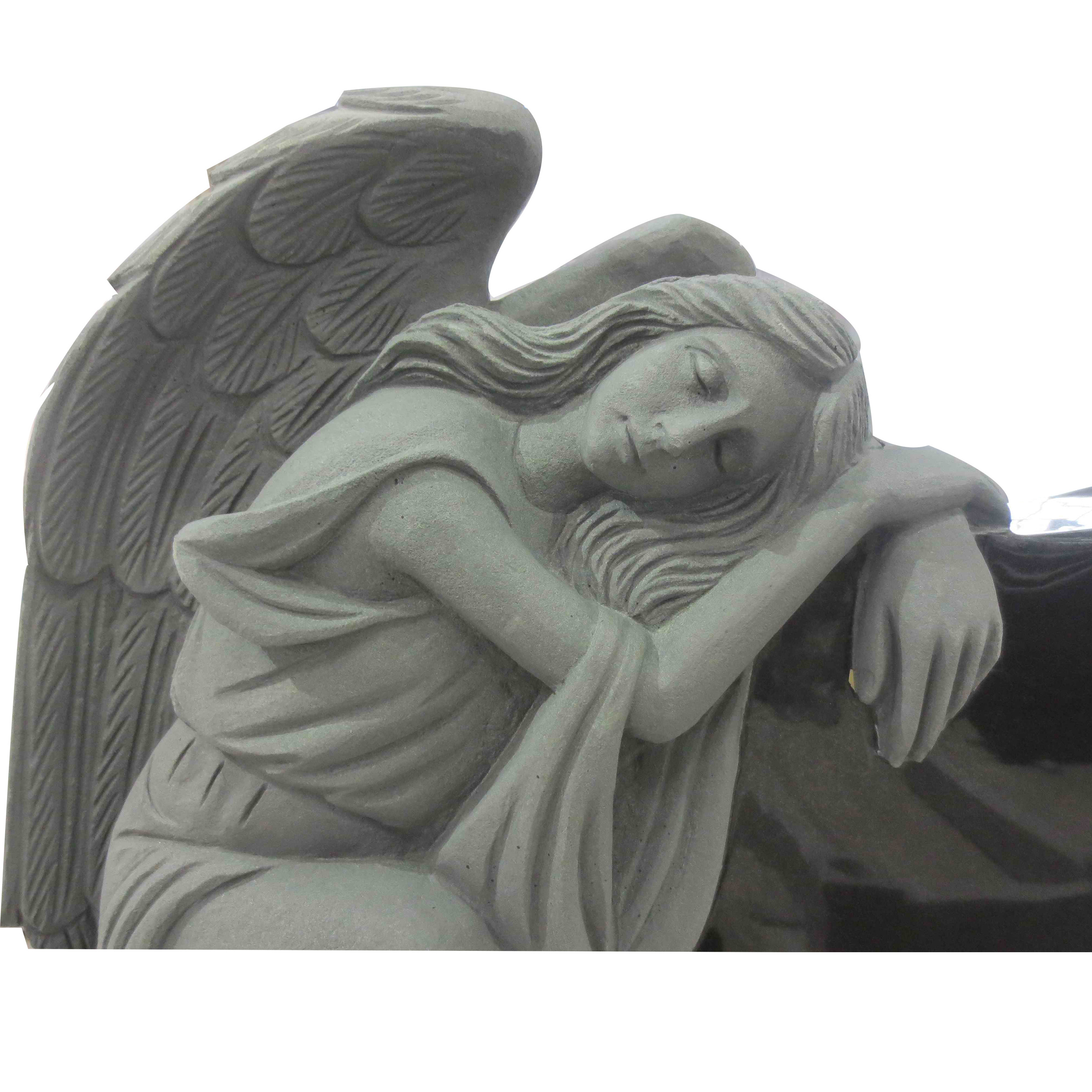 Wholesale monument-for-cemetery-design customized with headstone flower vase and base stone tombstone.