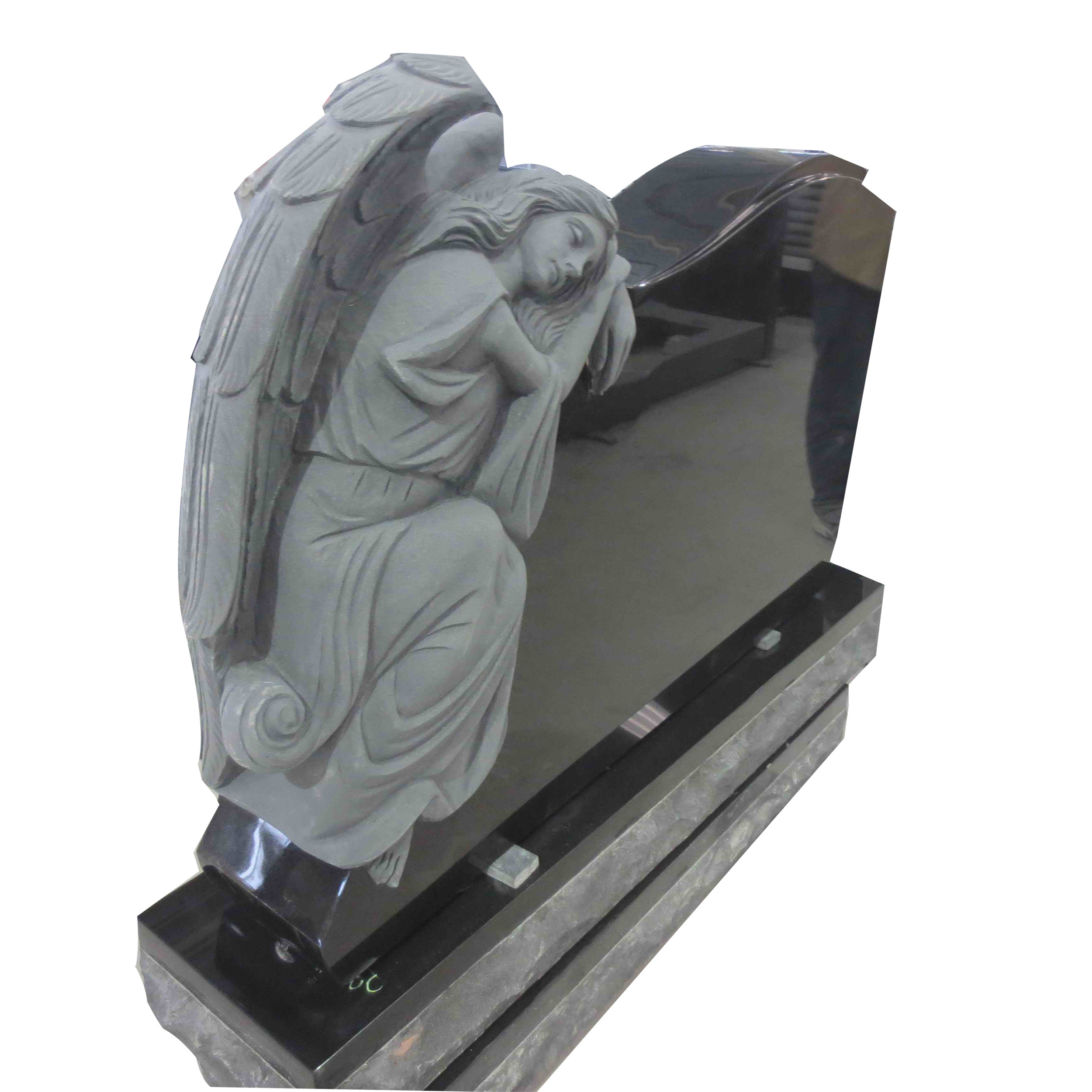 Wholesale monument-for-cemetery-design customized with headstone flower vase and base stone tombstone.