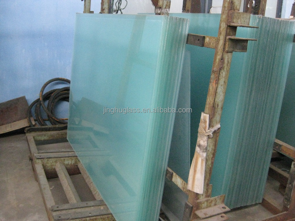 cheap price 10 mm 12 mm flat tempered frosted glass for kitchen cabinet doors