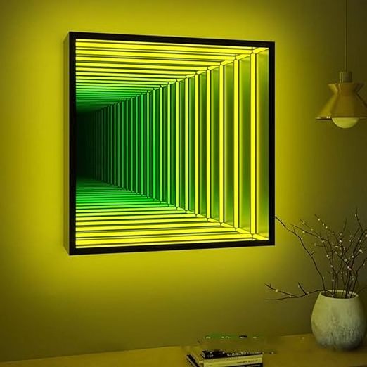 tunnel lamp infinity mirror LED bedroom mirror smart glass for home decoration espejo de pared